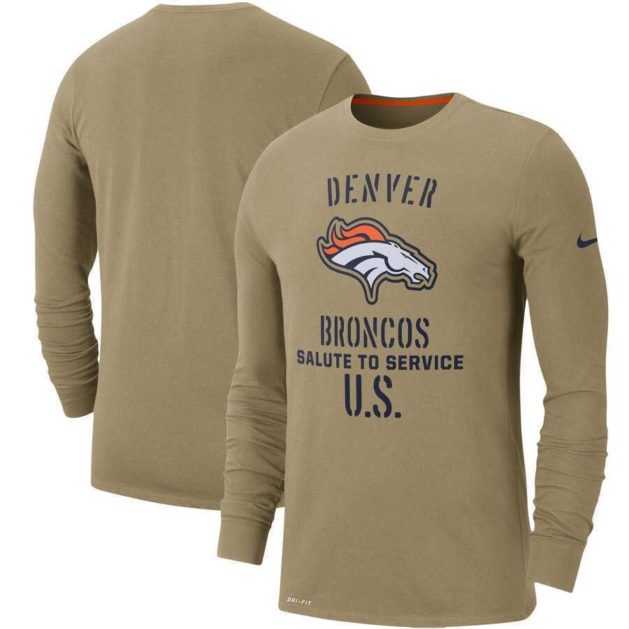 Men's Denver Broncos Nike Tan 2019 Salute to Service Sideline Performance Long Sleeve Shirt,We sell and wholesale Men's Denver Broncos Nike Tan 2019 Salute to Service Sideline Performance Long Sleeve Shirt on line form chian!